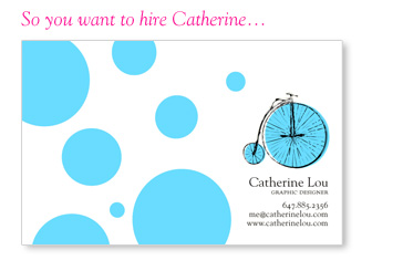So you want to hire Catherine...